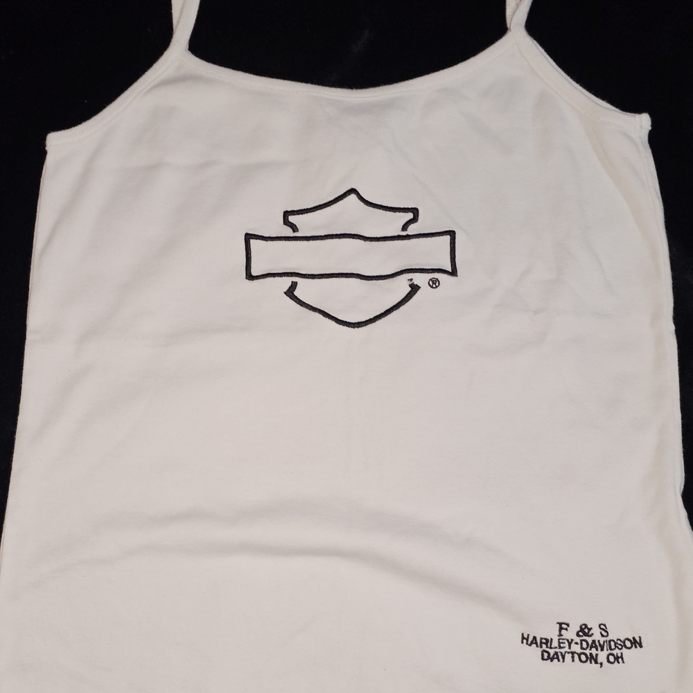 Harley-Davidson White Tank Top